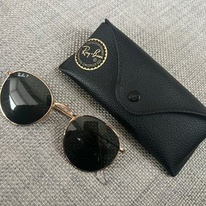 Ray ban Polarized round metal sunglasses